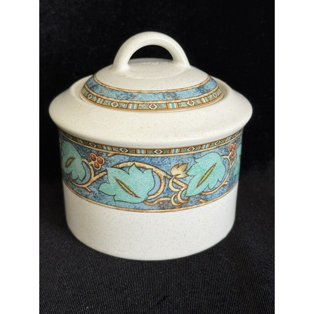 Studio Nova Village Trail Ivy Leaf Blue Sugar Bowl Lid Y2219